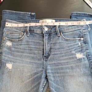 Abercrombie fitch straight mid rise jeans